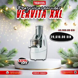 Vervita XXL Sokovnik Beli